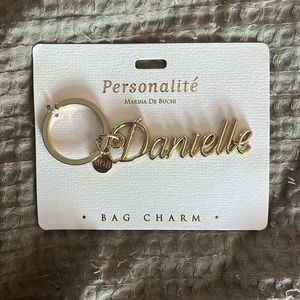 Personalized bag charm